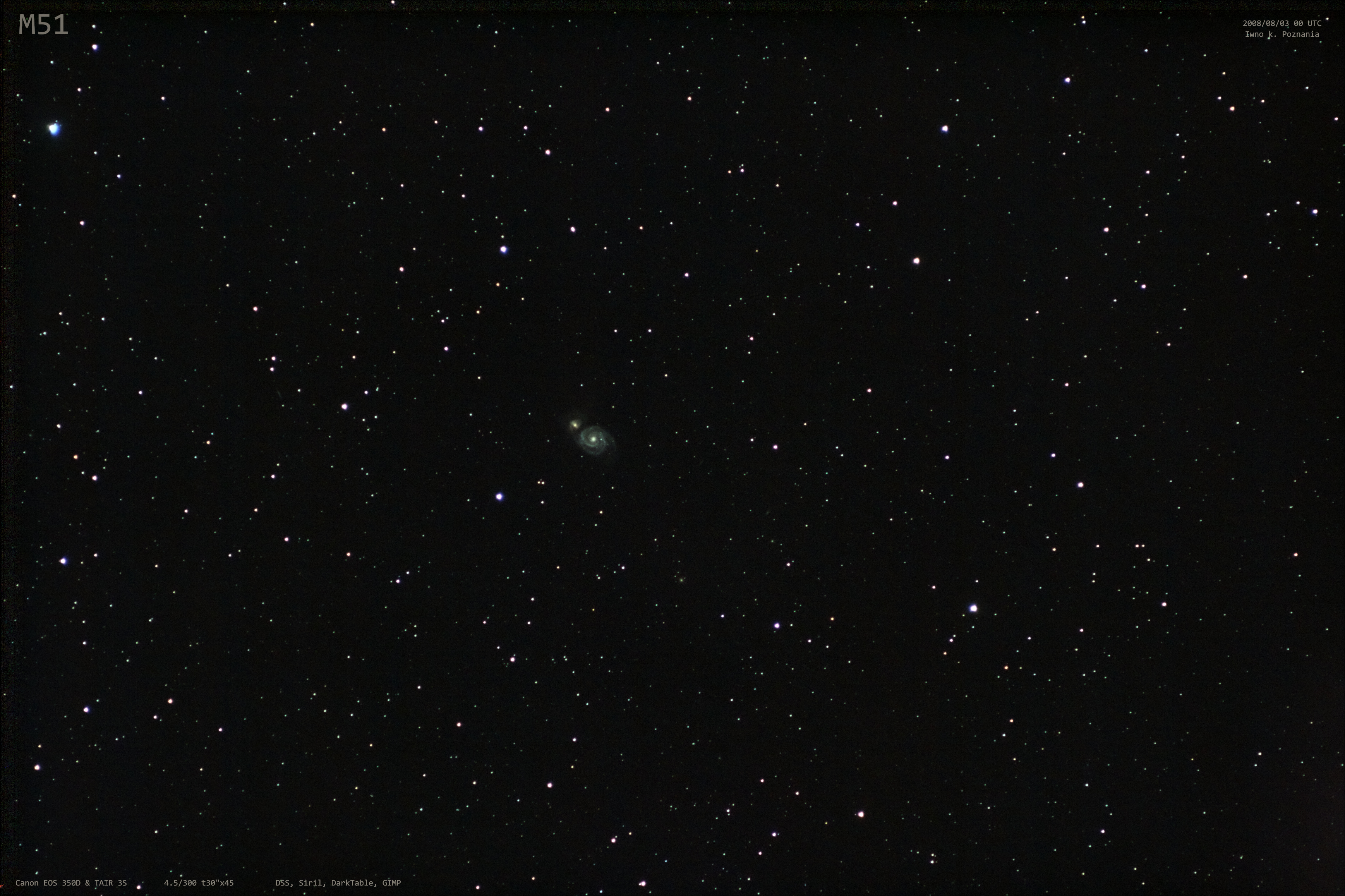 M51 Galaktyka Wir