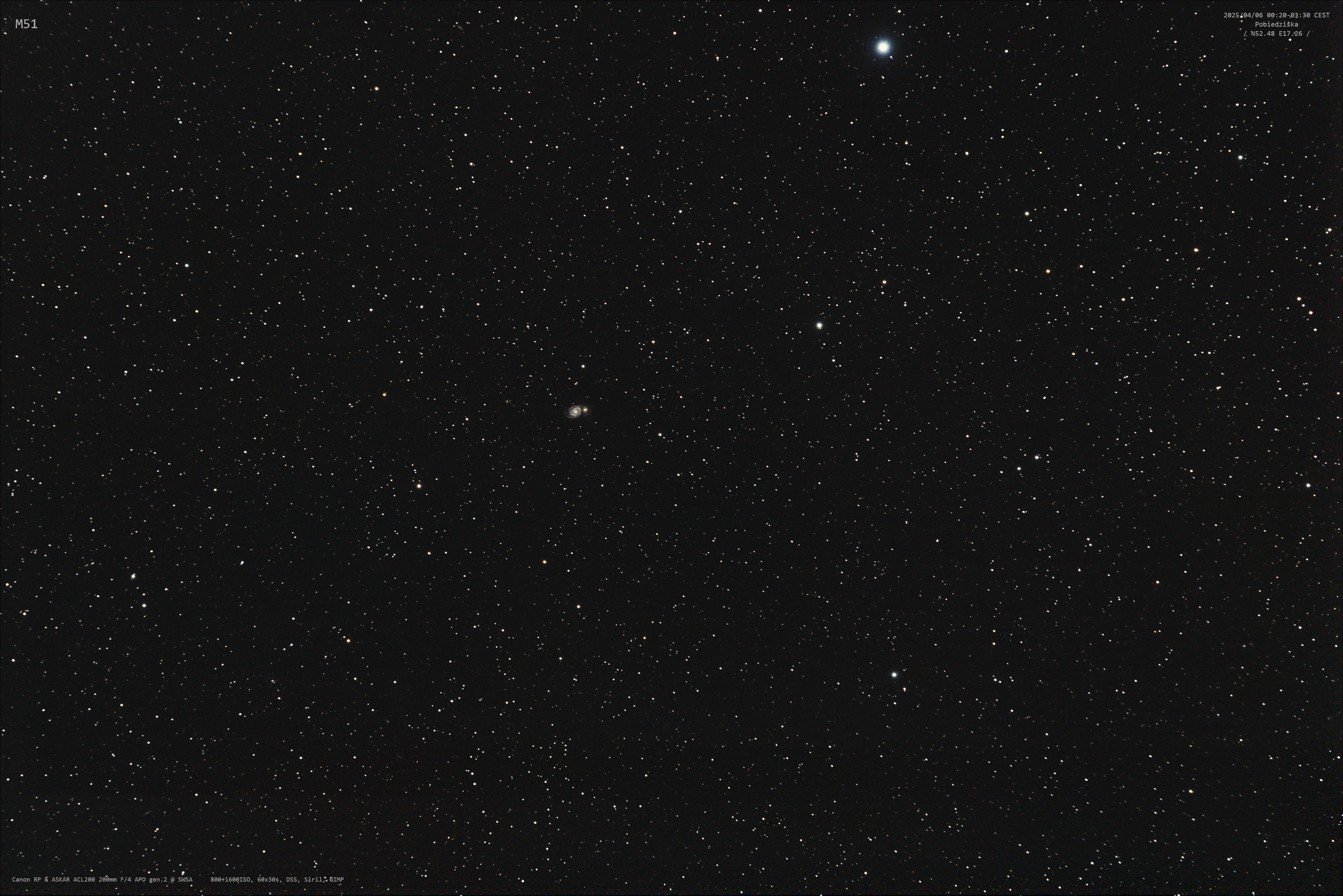 M51 Galaktyka Wir